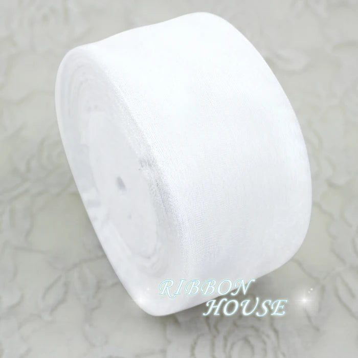 2" White Organza Ribbon – Gift Wrapping & Holiday Décor