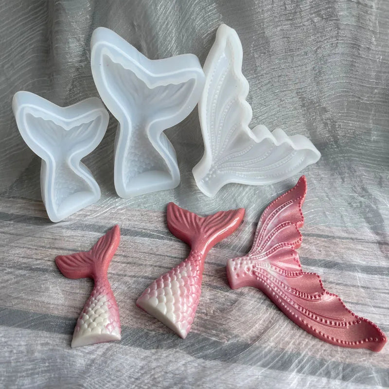 Mermaid Tail Silicone Mold – Resin, Soap, Candle & Cake