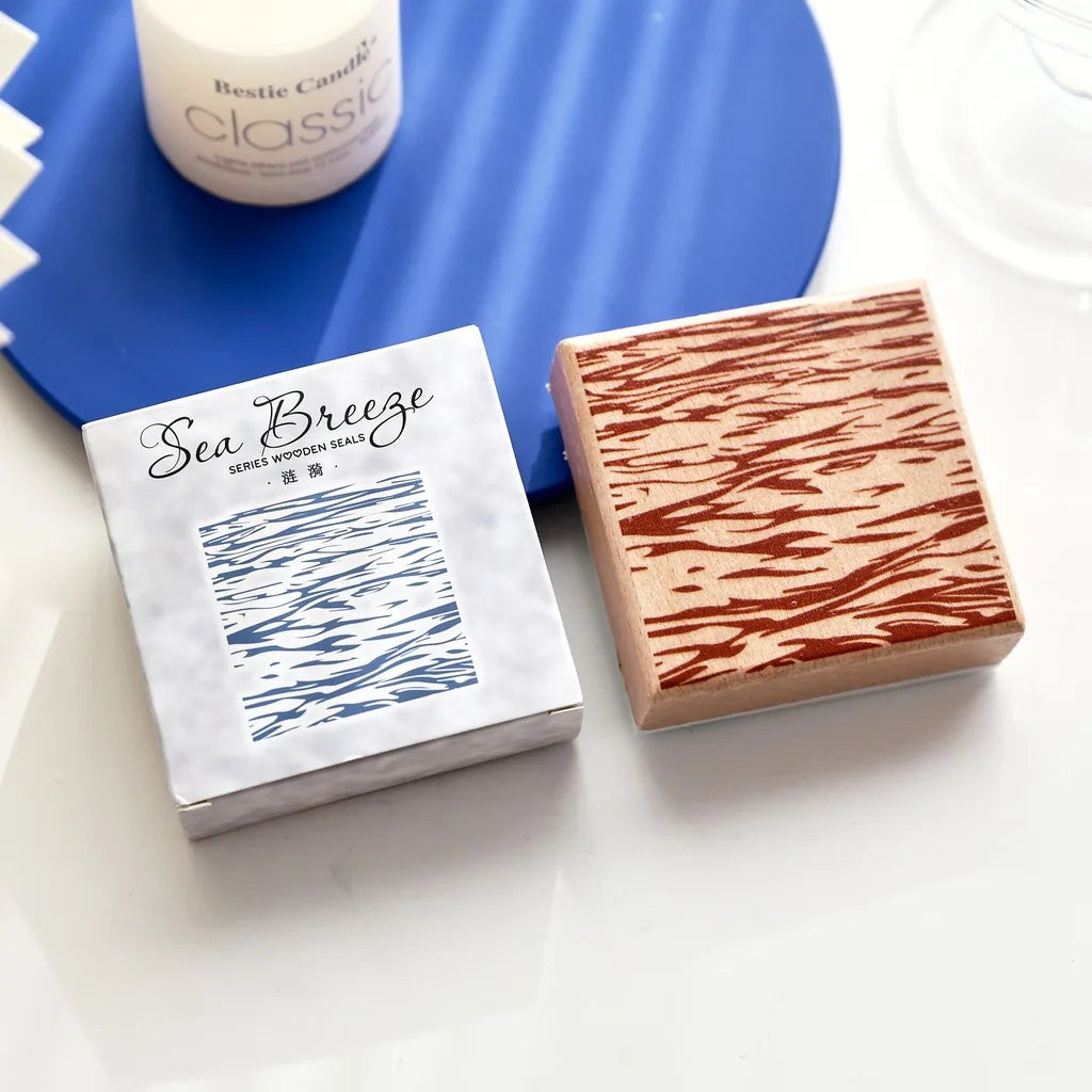 Sea Breeze Wooden Decorative Stamp | DIY Journal & Scrapbook