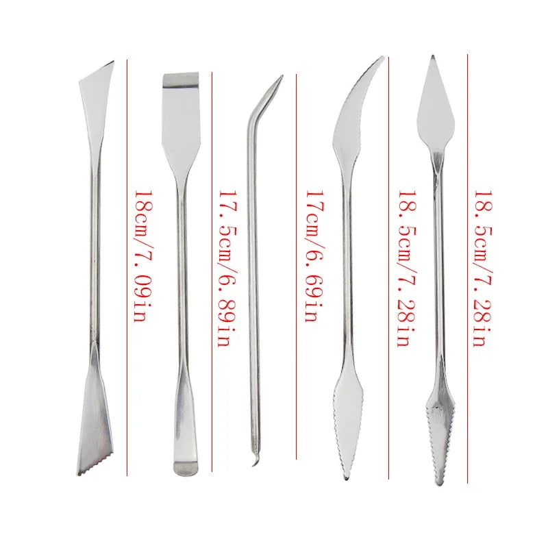 5-Piece Stainless Steel Clay Carving Knife Sculpting Tool Set