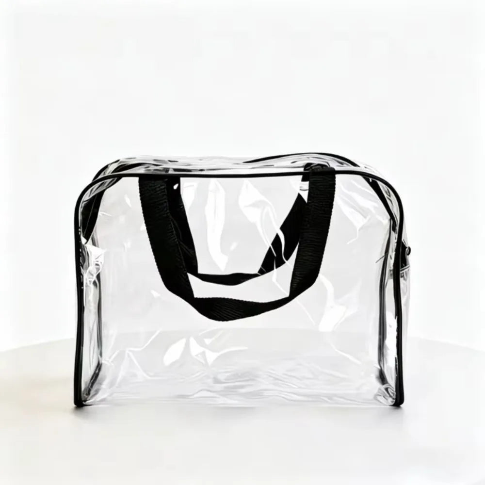 Large Clear PVC Storage Bag with Handle & Zipper | Organizer
