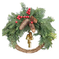 Boho Christmas Wreath – Handcrafted Holiday Door Decoration