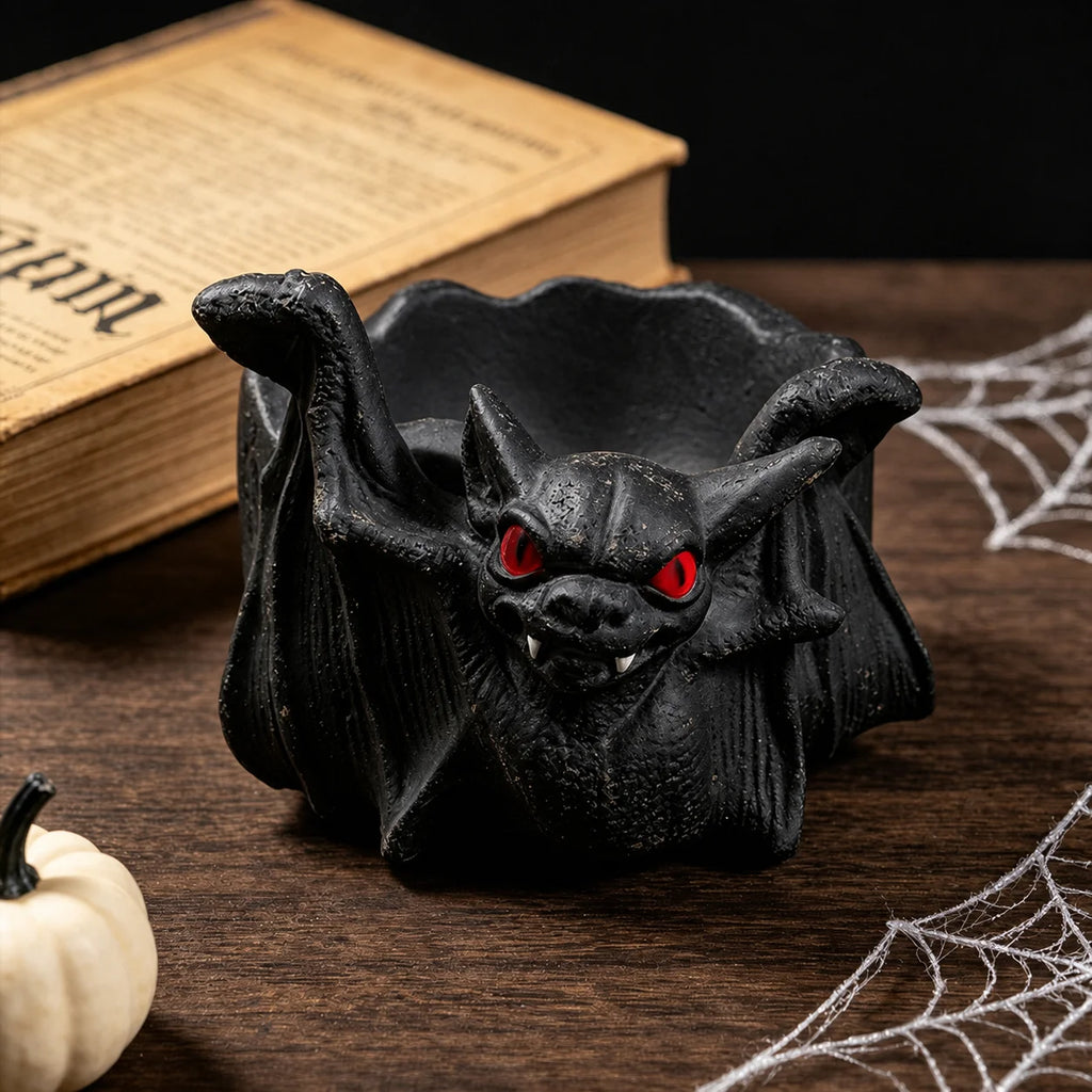 Gothic Bat Silicone Mold – DIY Candle Cup & Ashtray Mold