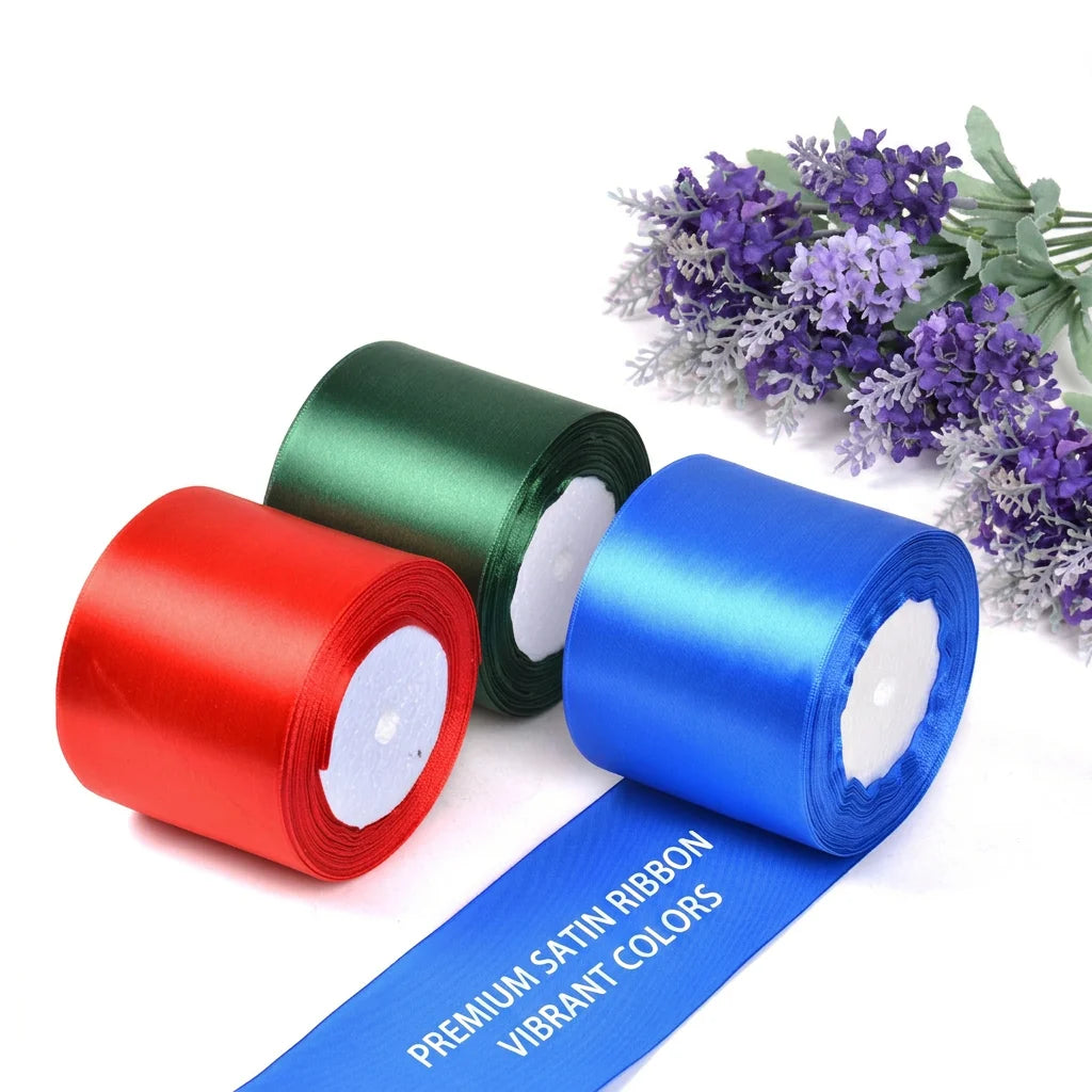 8cm Wide Satin Ribbon – Gift Wrapping & Wedding Décor