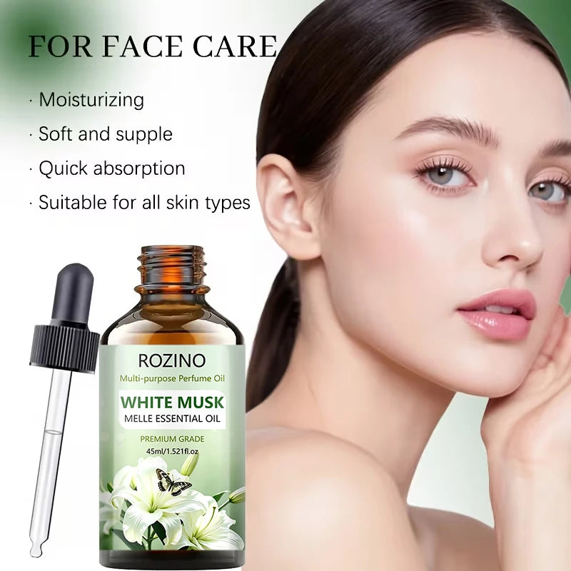 ROZINO White Musk Essential Oil – Moisturizing Fragrance Oil