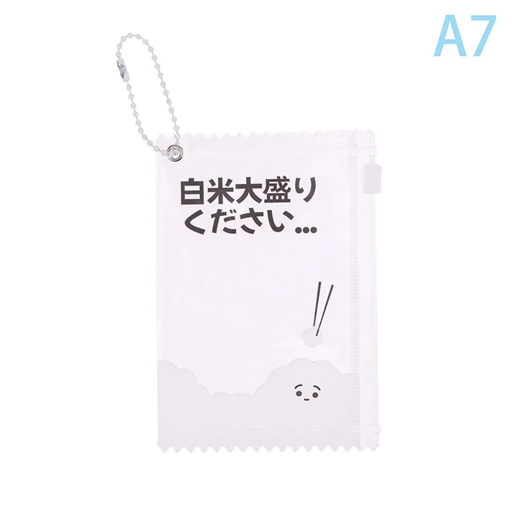 Transparent PVC Badge Card Sleeve Candy Bag Holder – 3 Inch