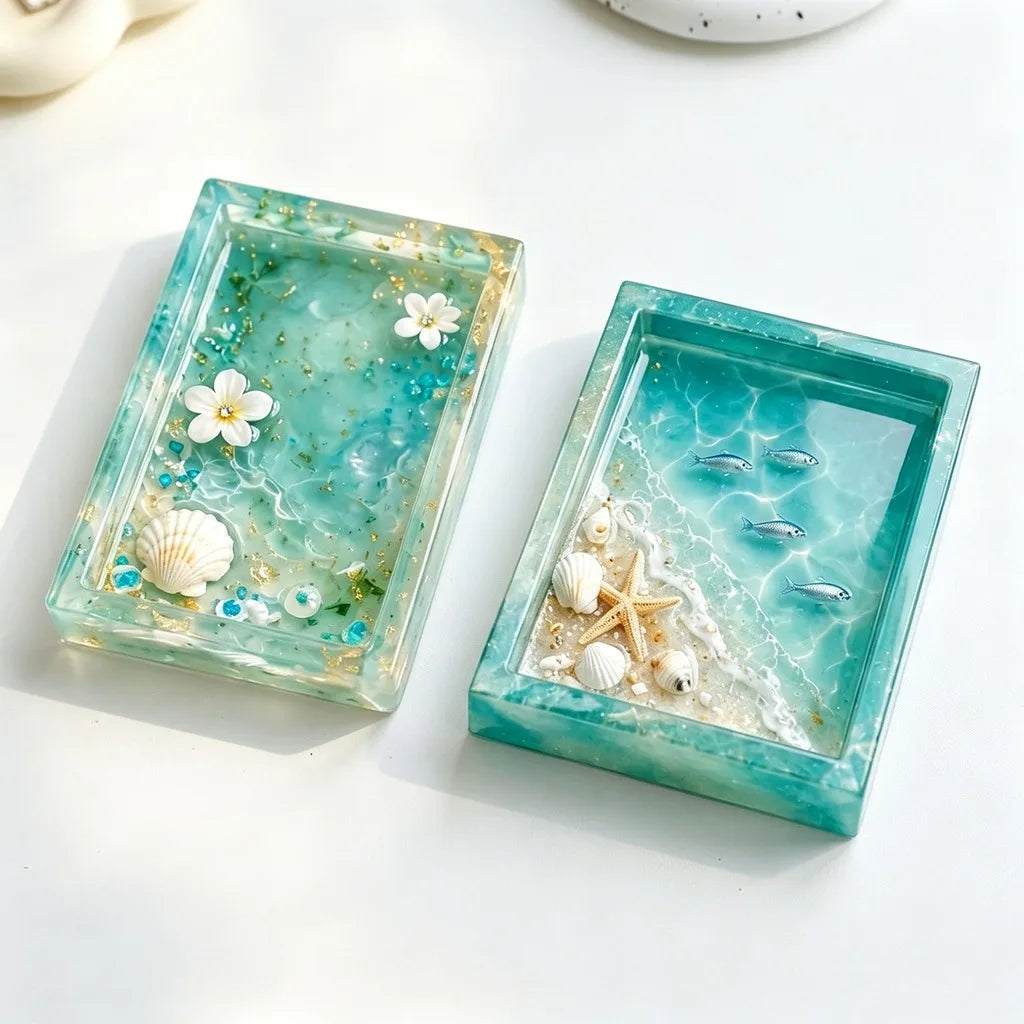 Silicone Rectangular Resin Tray Mold – DIY Casting & Crafts