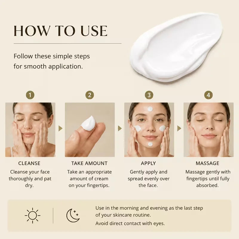 YCHZ Hyaluronic Acid Collagen Vitamin C Moisturizing Cream