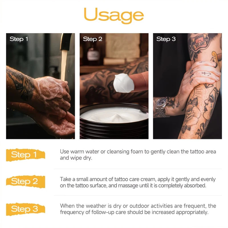 Tattoo Care Cream – Pre & Post Tattoo Moisturizer with Glycerin