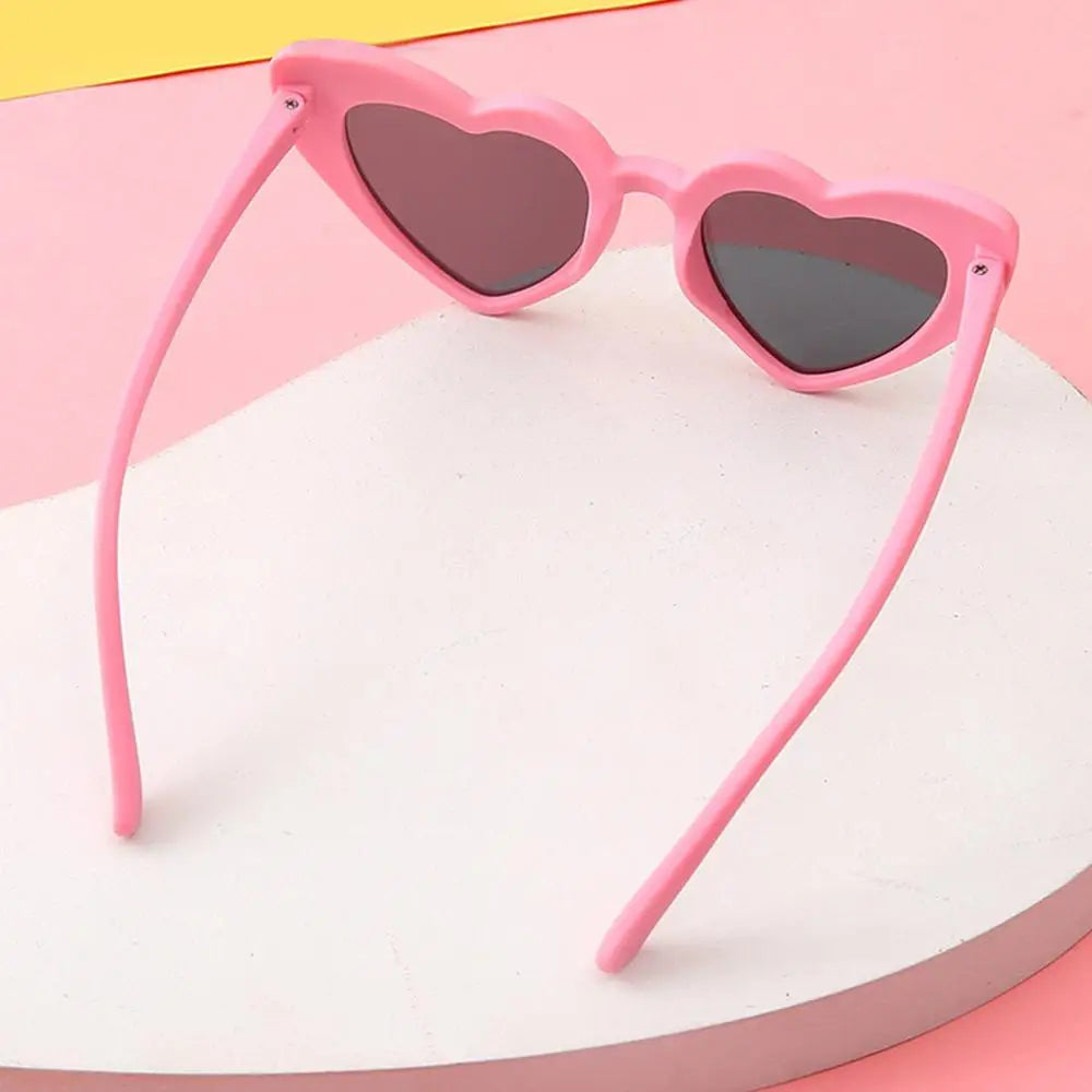 Kids Heart-Shaped Sunglasses UV400 – Toddler Ages 3–9