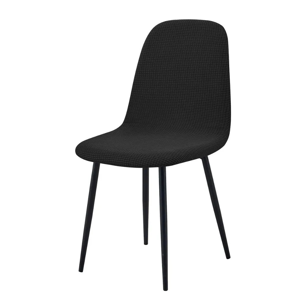Stretch Jacquard High Back Dining Chair Cover Slipcover