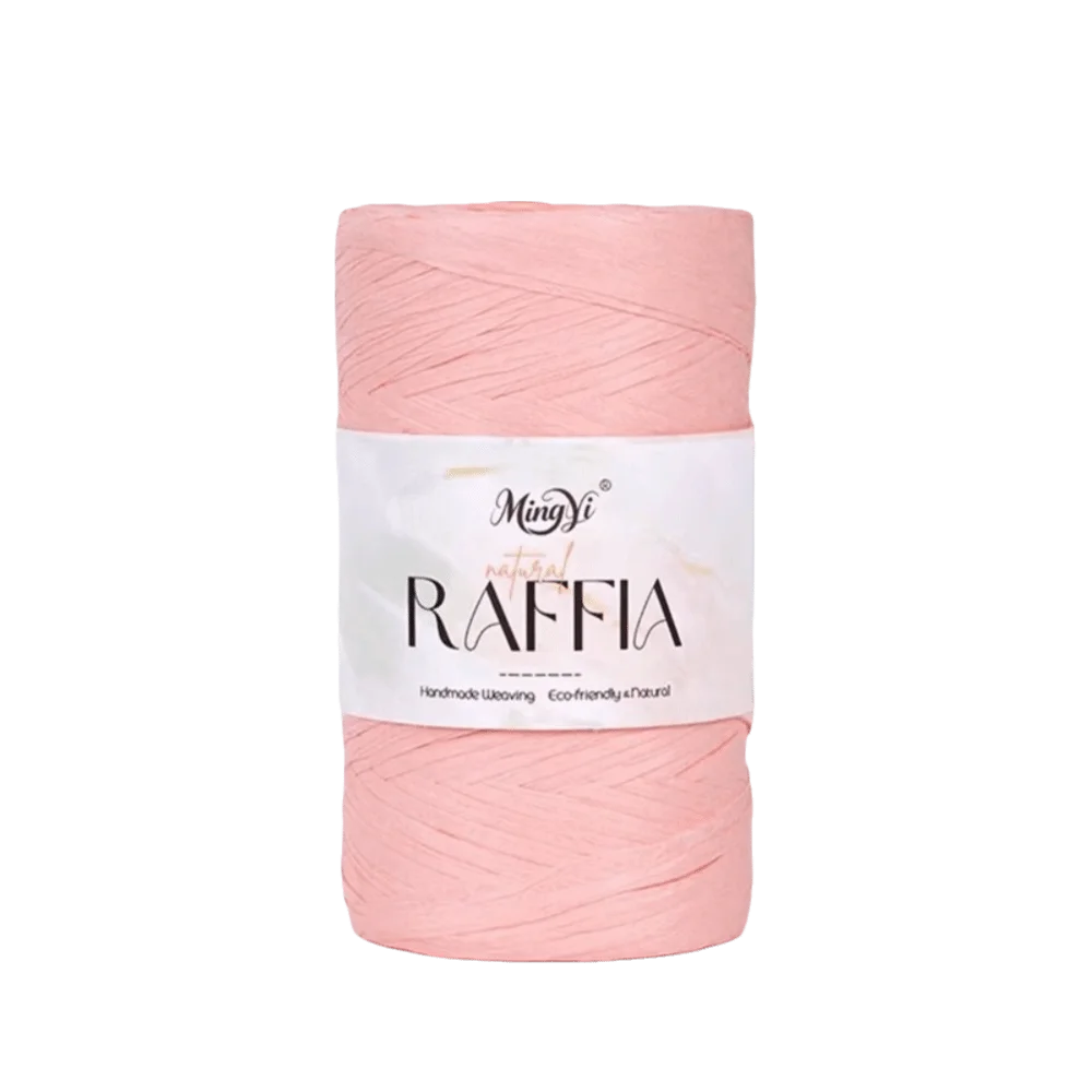 Multi-Color Raffia Yarn – 100% Bamboo Fiber Knitting Cord 100g