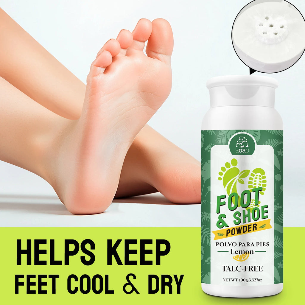 Foot & Shoe Deodorizing Powder – Corn Starch, Lemon & Silica