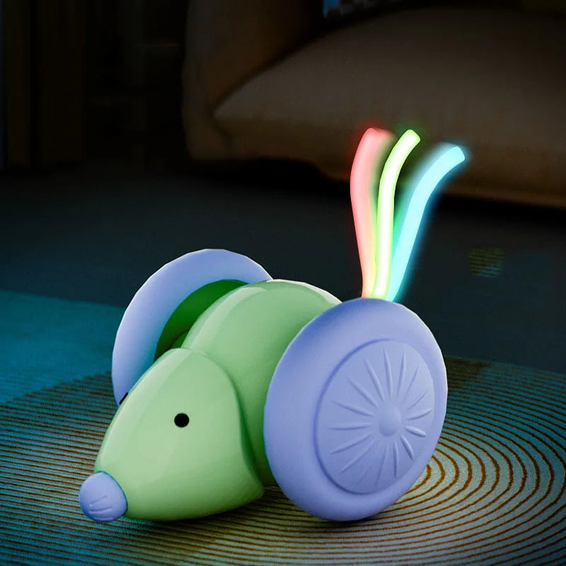 Electric Mouse Car Interactive Cat Toy – Auto Obstacle Avoidance