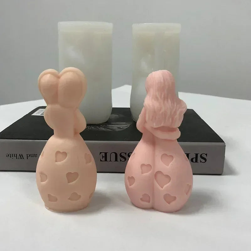 3D Mother & Child Silicone Mold – Candle, Soap & Resin DIY
