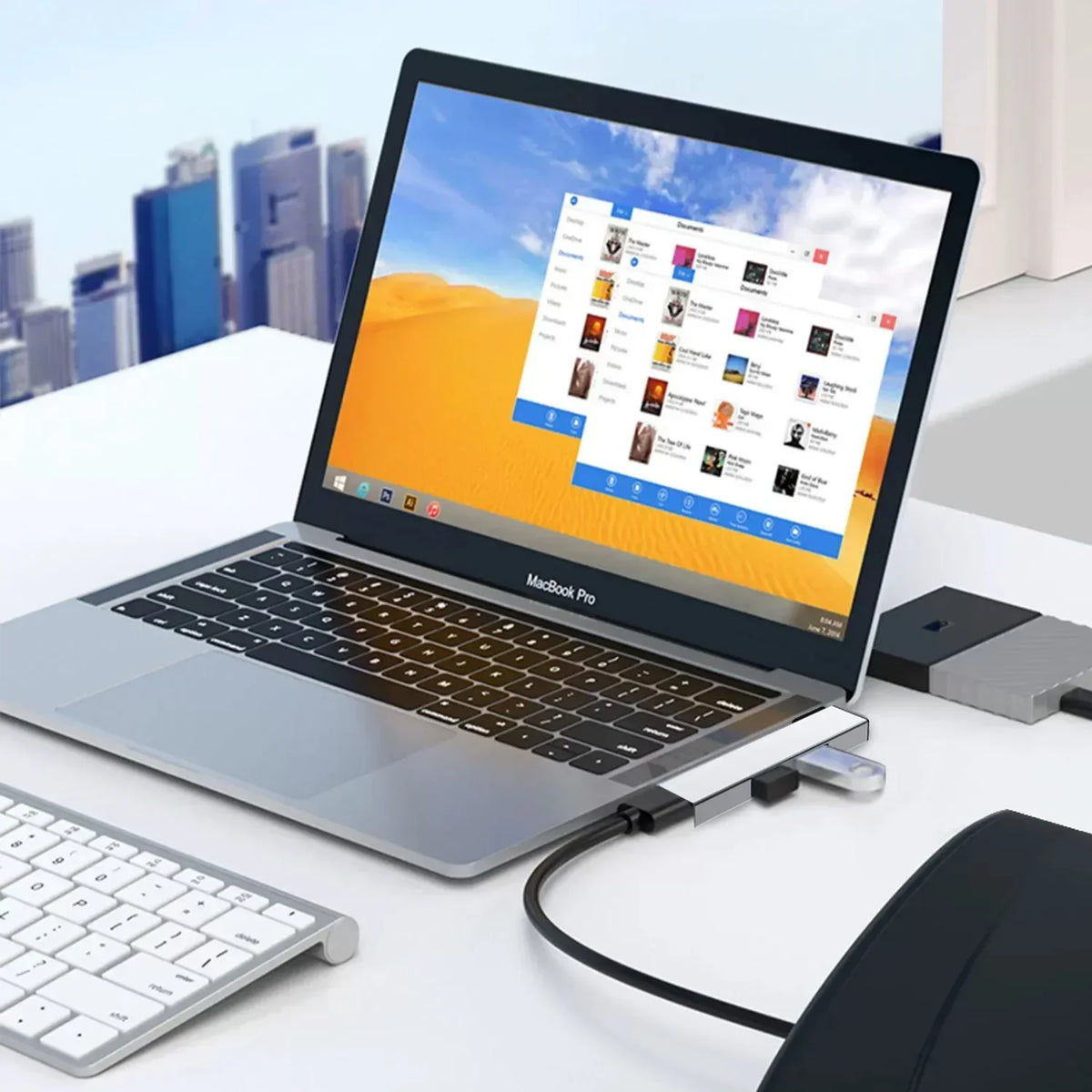 3-in-1 USB Type-C Hub – 3 Port USB 3.0 OTG Splitter 5Gbps