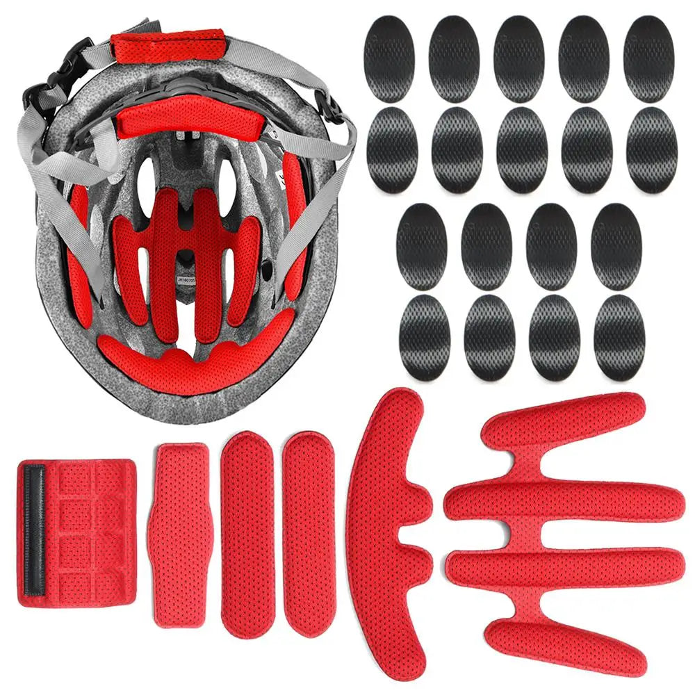 24-Piece Universal Helmet Padding Kit – Foam Replacement Pads