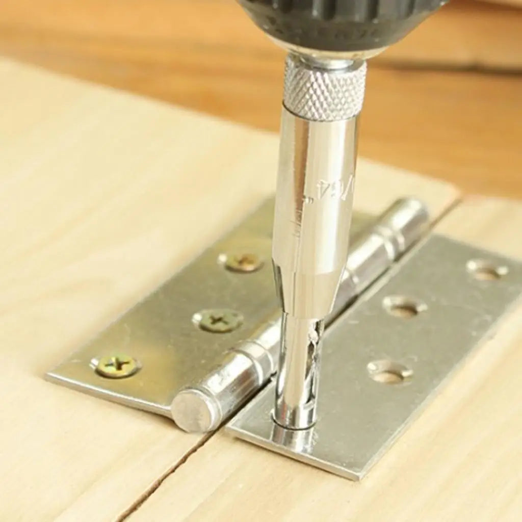 4-Piece Self-Centering Hinge Drill Bit Set – Woodworking