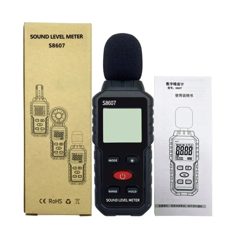 Portable Digital Sound Level Meter 30–130dB Handheld Decibel Tester