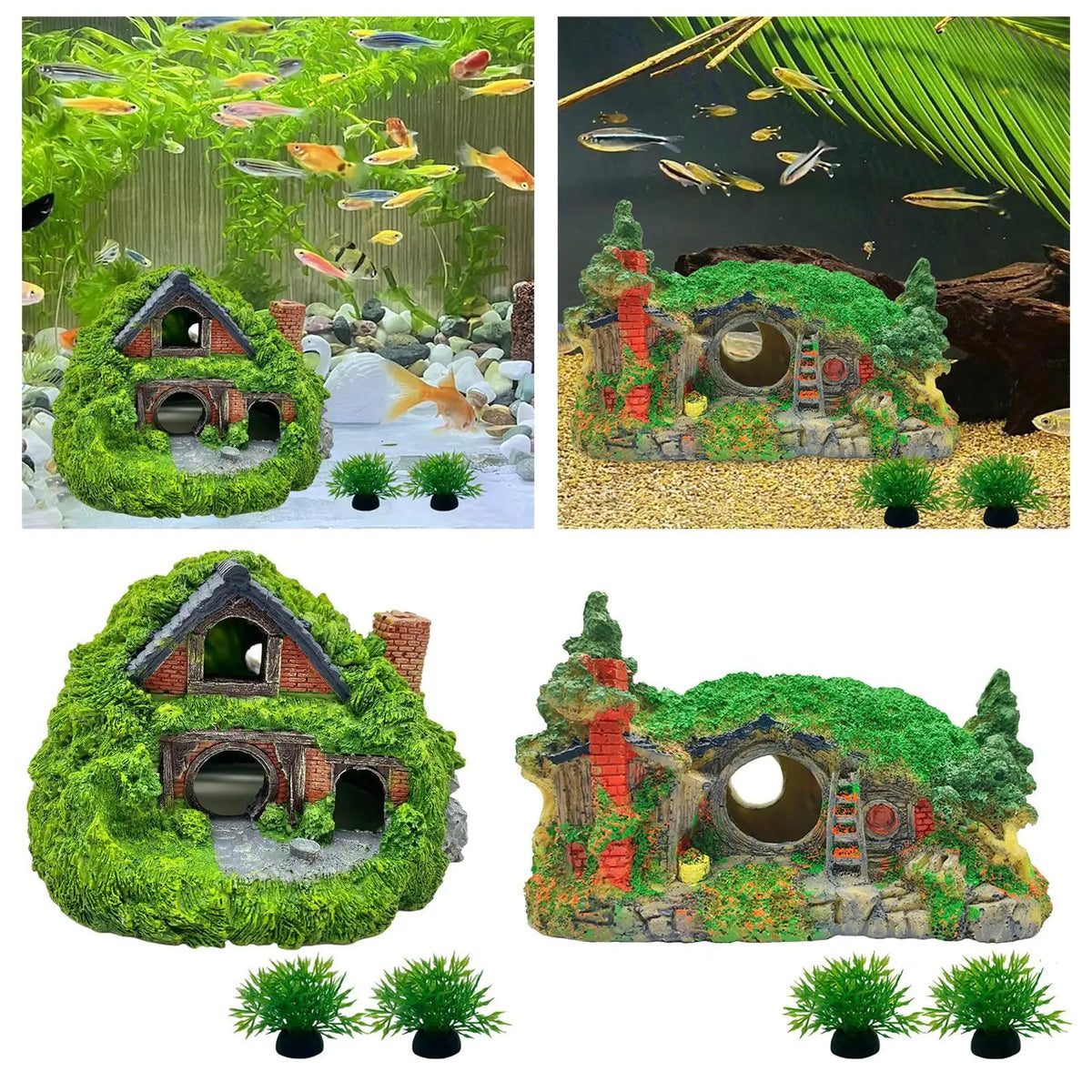 Resin Aquarium Cave Hideaway | Fish Tank Shelter Ornament