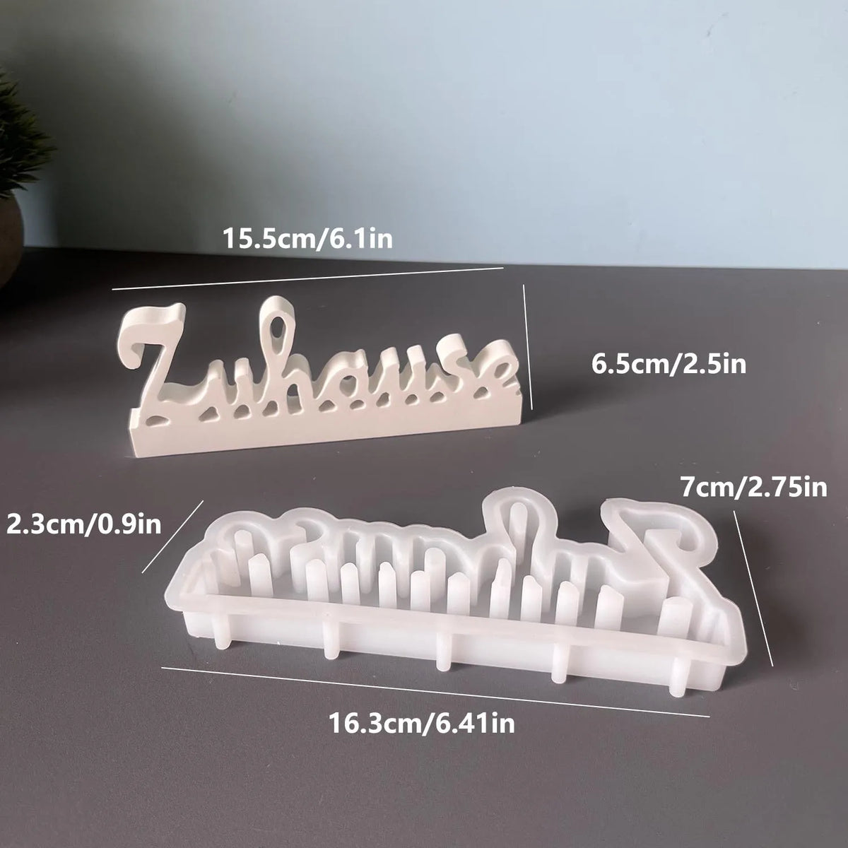 German Alphabet Silicone Mould – DIY Plaster & Resin Letter Mold