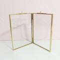 Double Sided Glass Hanging Frame – Pressed Flowers & Artwork