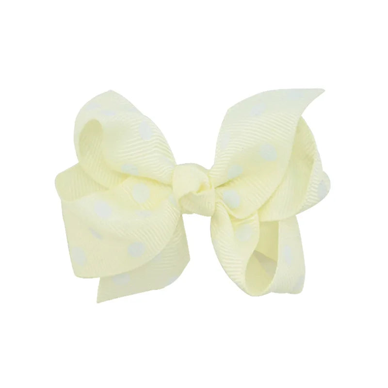12-Pack Handmade Grosgrain Ribbon Bow Hair Clips for Girls