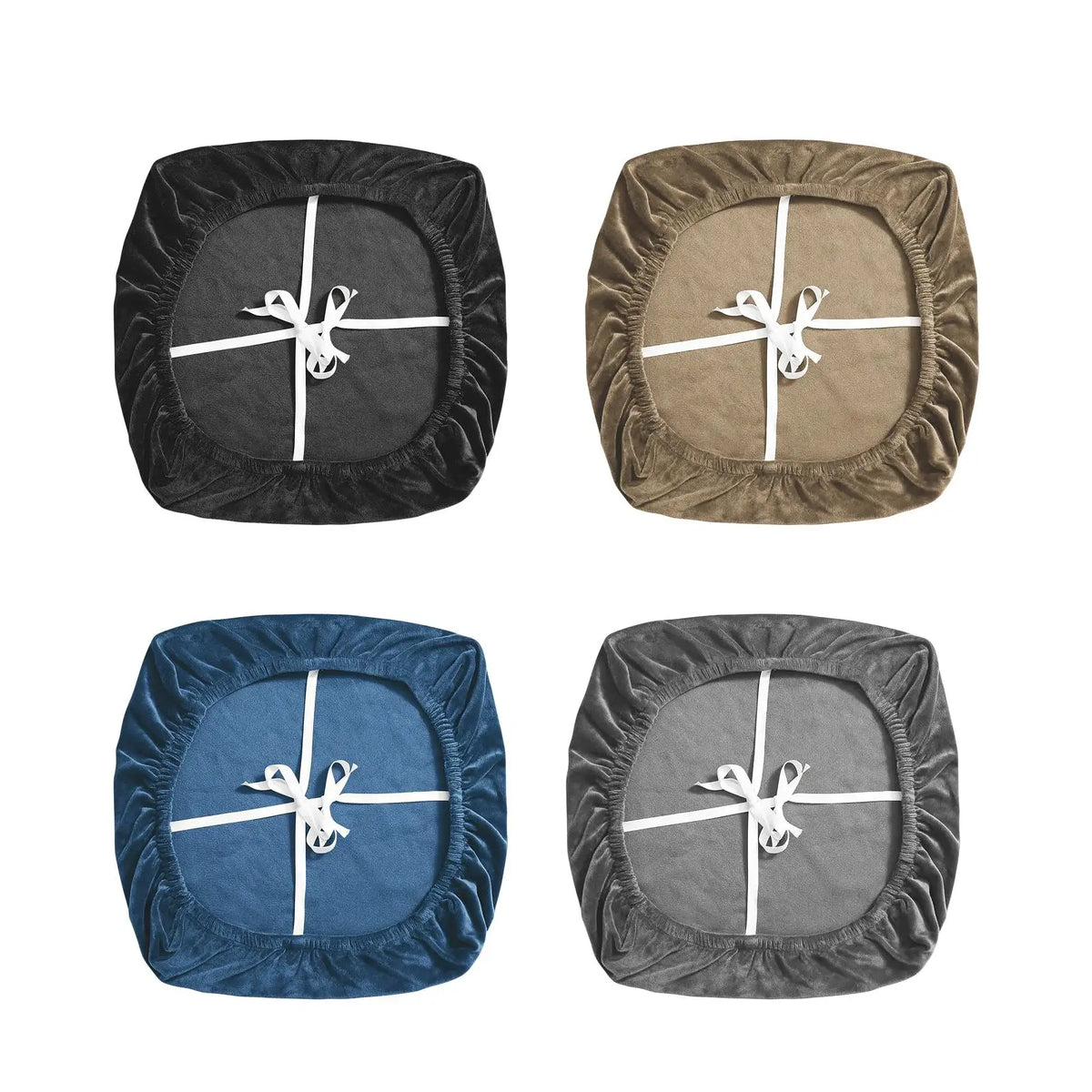 Stretch Velvet Chair Seat Cover – Office, Dining & Banquet