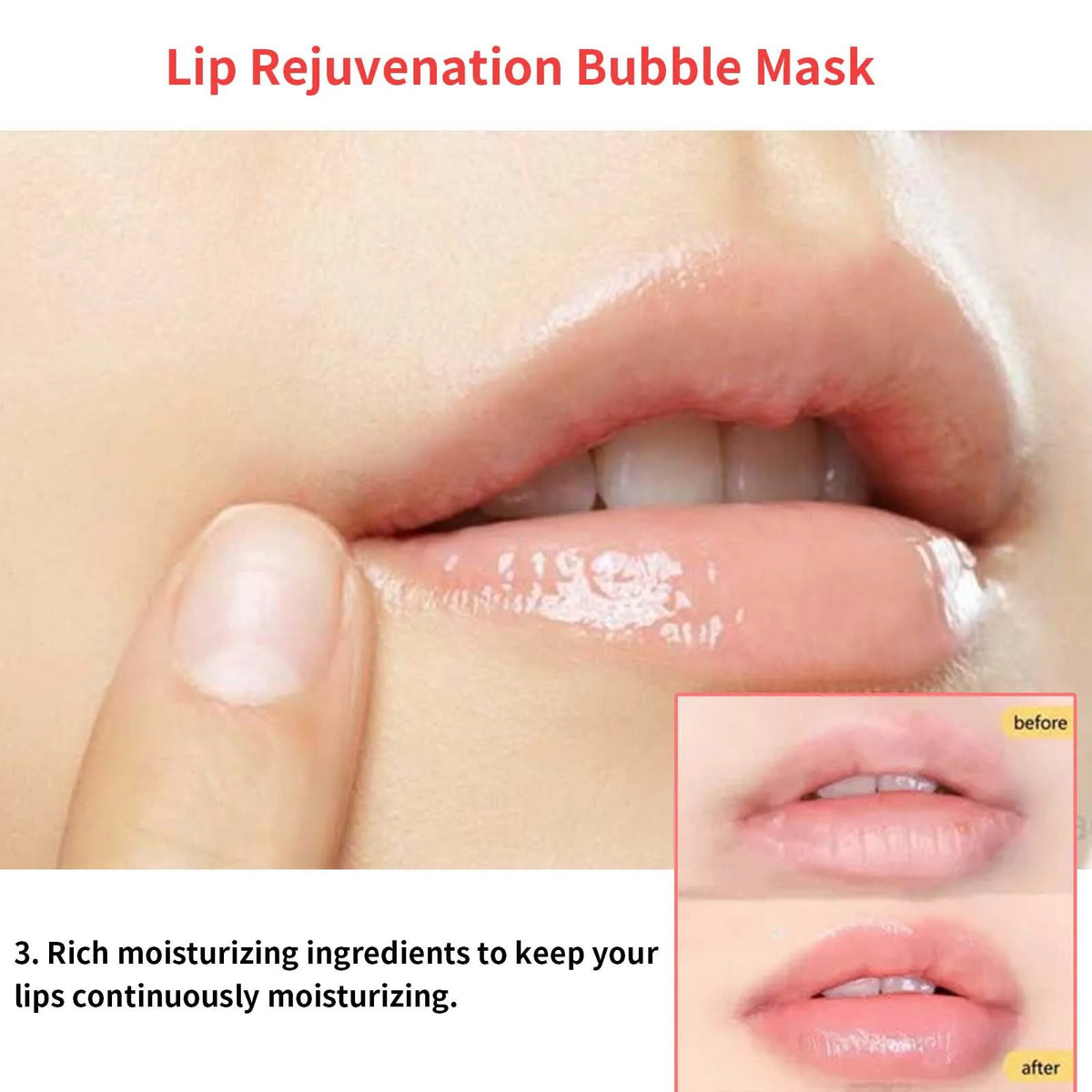 Hoygi Bubble Lip Mask – Exfoliating & Moisturizing Lip Cream