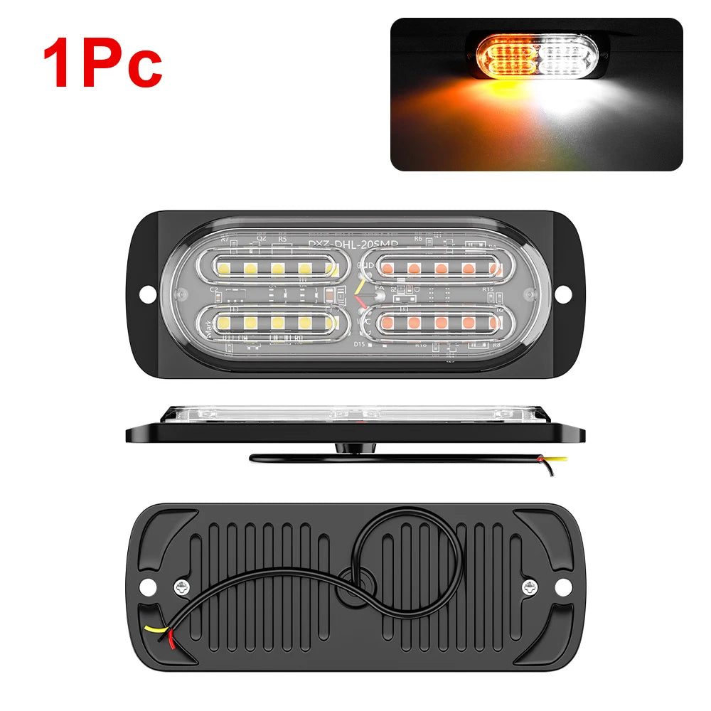 12/24V LED Strobe Beacon Light – Truck, Trailer & Motorcycle