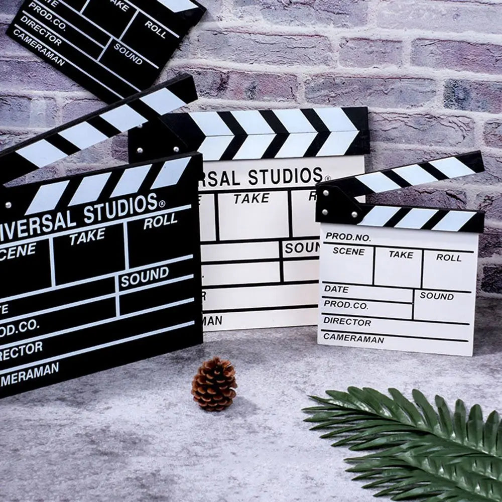Wooden Director's Clapperboard 30x27cm – Chalk Film Clapboard