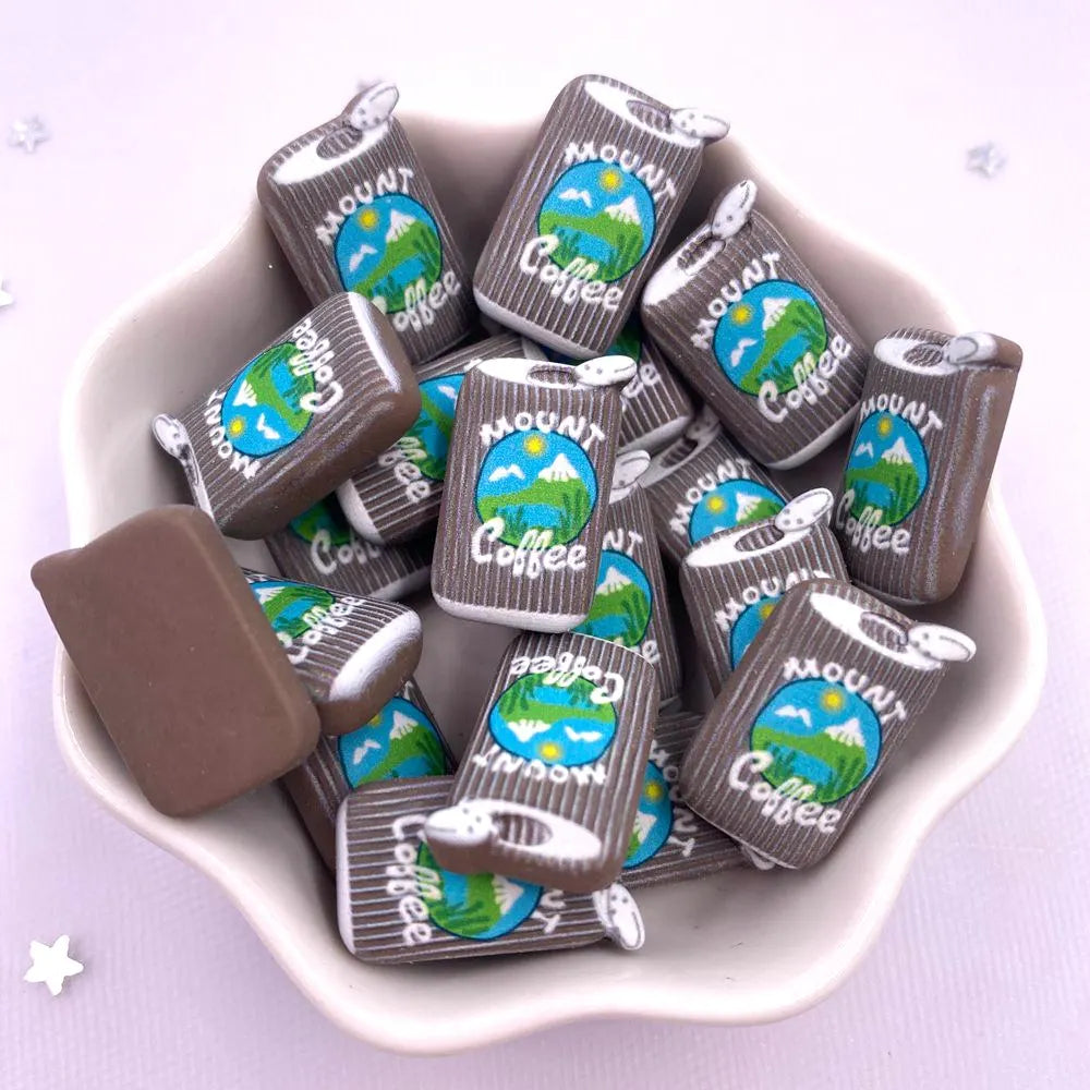 20PCS Kawaii Resin Fruit Drink Flatback 3D Figurines for DIY