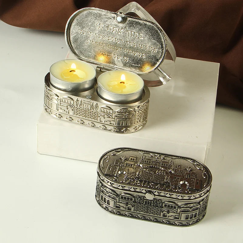 Portable Shabbat Travel Candlestick – Jerusalem Silver Judaica