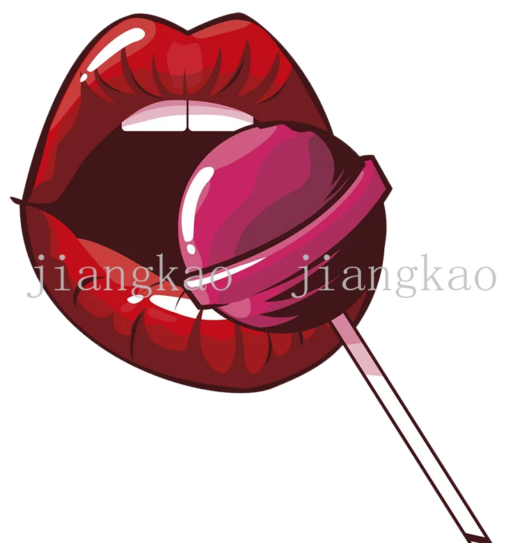 Watercolor Lip Iron-On Patches – DIY Clothes & Bag Appliqués