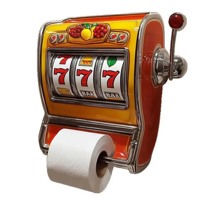 Slot Machine Toilet Paper Roll Holder | Fun Bathroom Decor