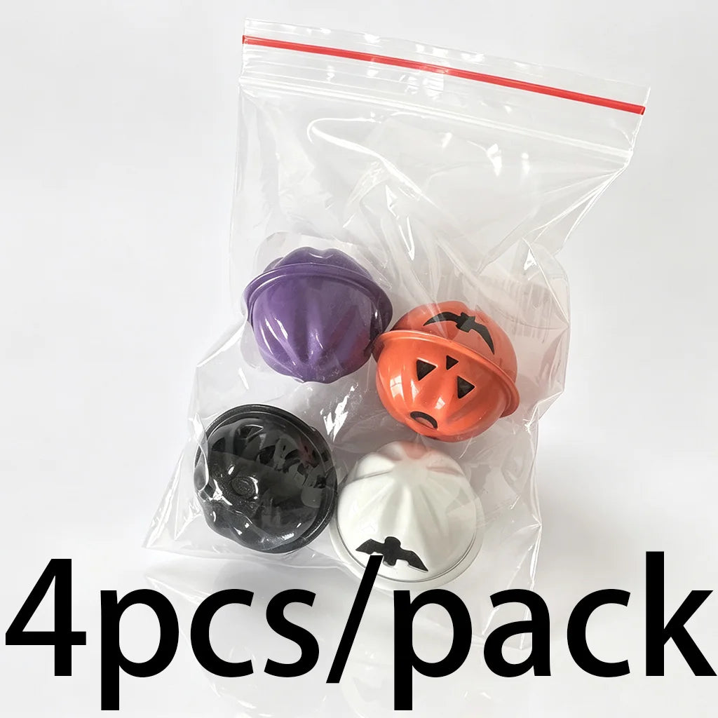 Halloween Copper Pumpkin Bells Pendants – 3cm, 4-Pack