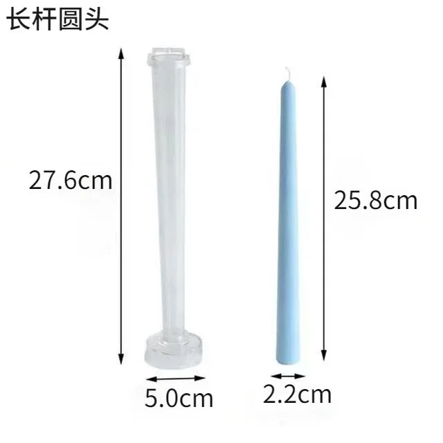 DIY Peaked Column Candle Plastic Mold – Long Pole Candle Making