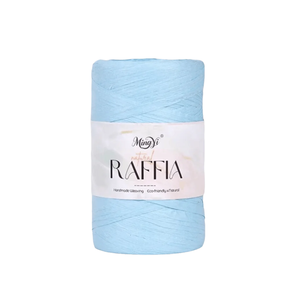 Multi-Color Raffia Yarn – 100% Bamboo Fiber Knitting Cord 100g