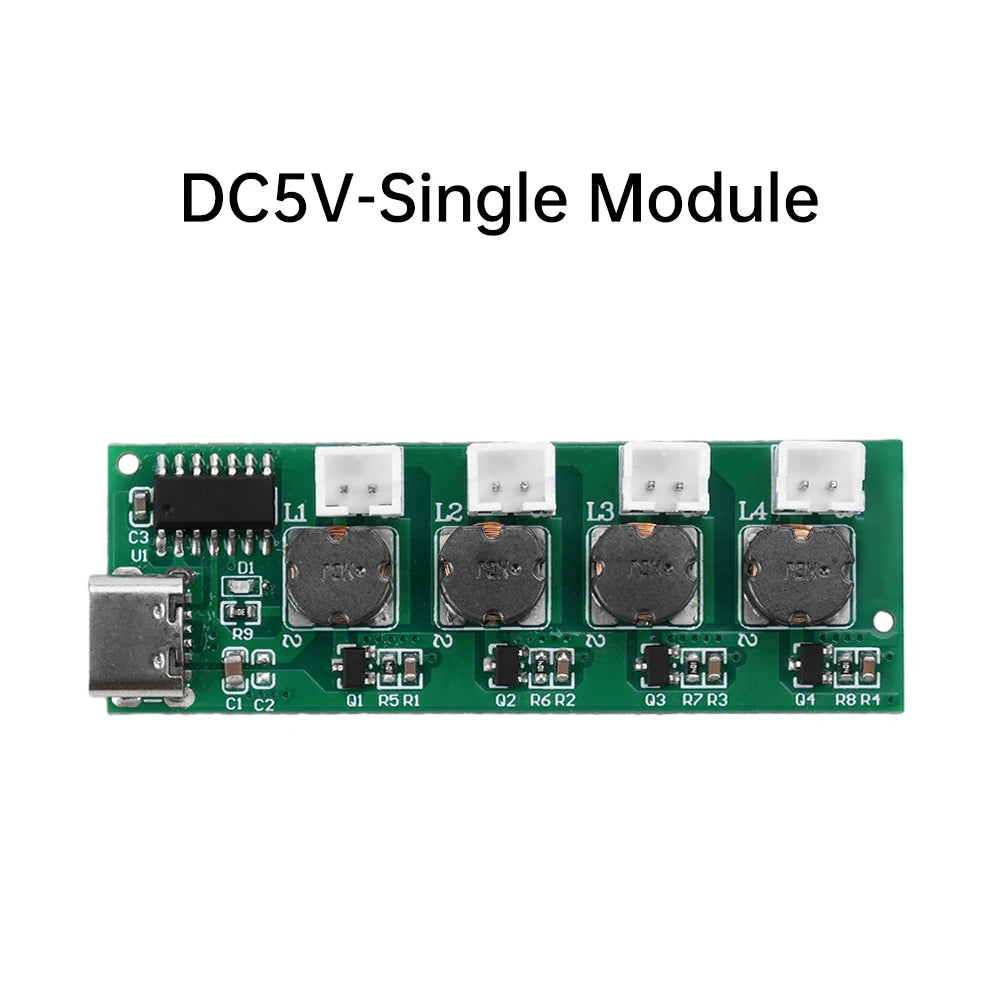DC5V Quad-Spray Ultrasonic Atomiser Module DIY Kit Type-C