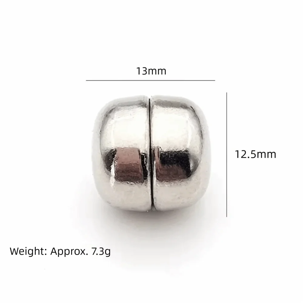 Magnetic Scarf Pins | Round Flatback Button Clasps 1 Pair