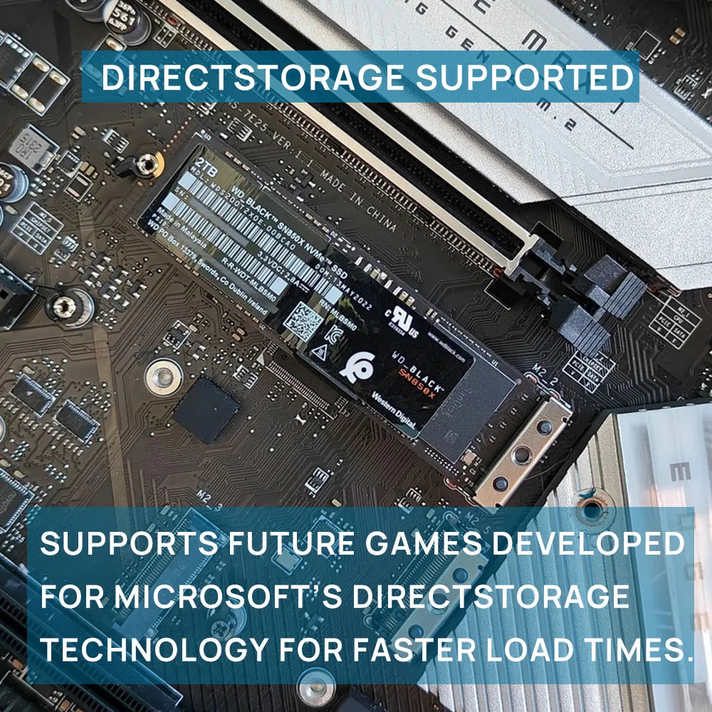 WD Black SN850X NVMe SSD 1TB/2TB PCIe 4.0 M.2 2280 Internal Drive