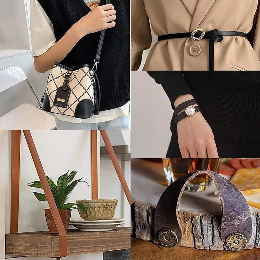 Black Lychee Imitation Leather Strap 25mm x 2m | DIY Crafts