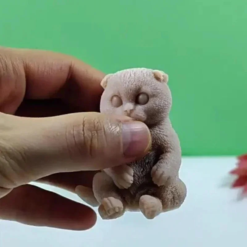 3D Seated Cat Silicone Mould – DIY Candle, Resin & Soap