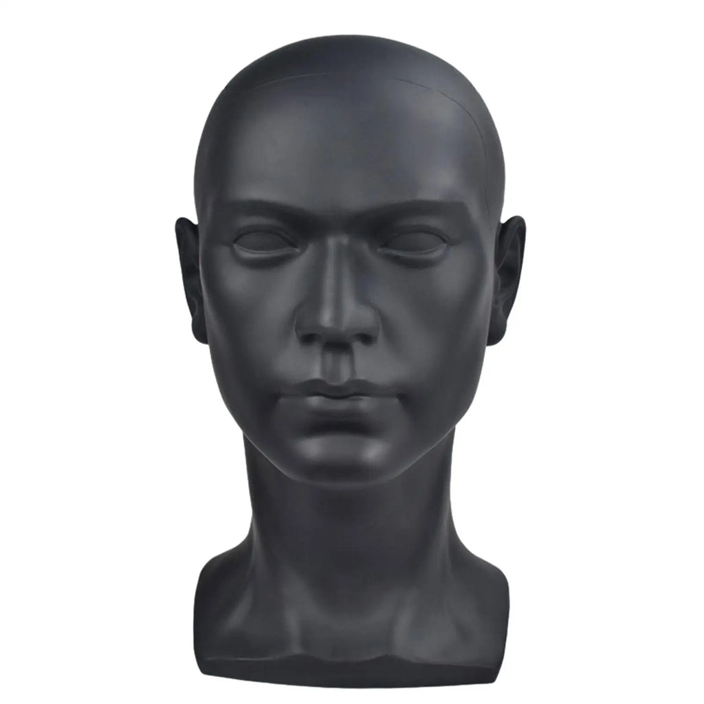 Male Mannequin Head Stand for Wig, Hat & Glasses Display