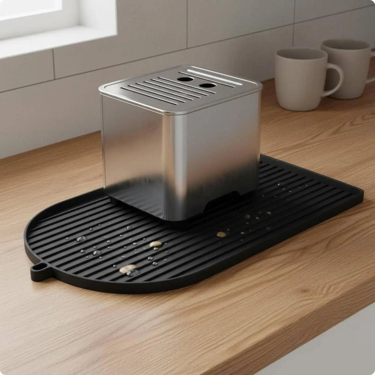 Silicone Coffee Machine Mat – Non-Slip Drainage Pad for Espresso