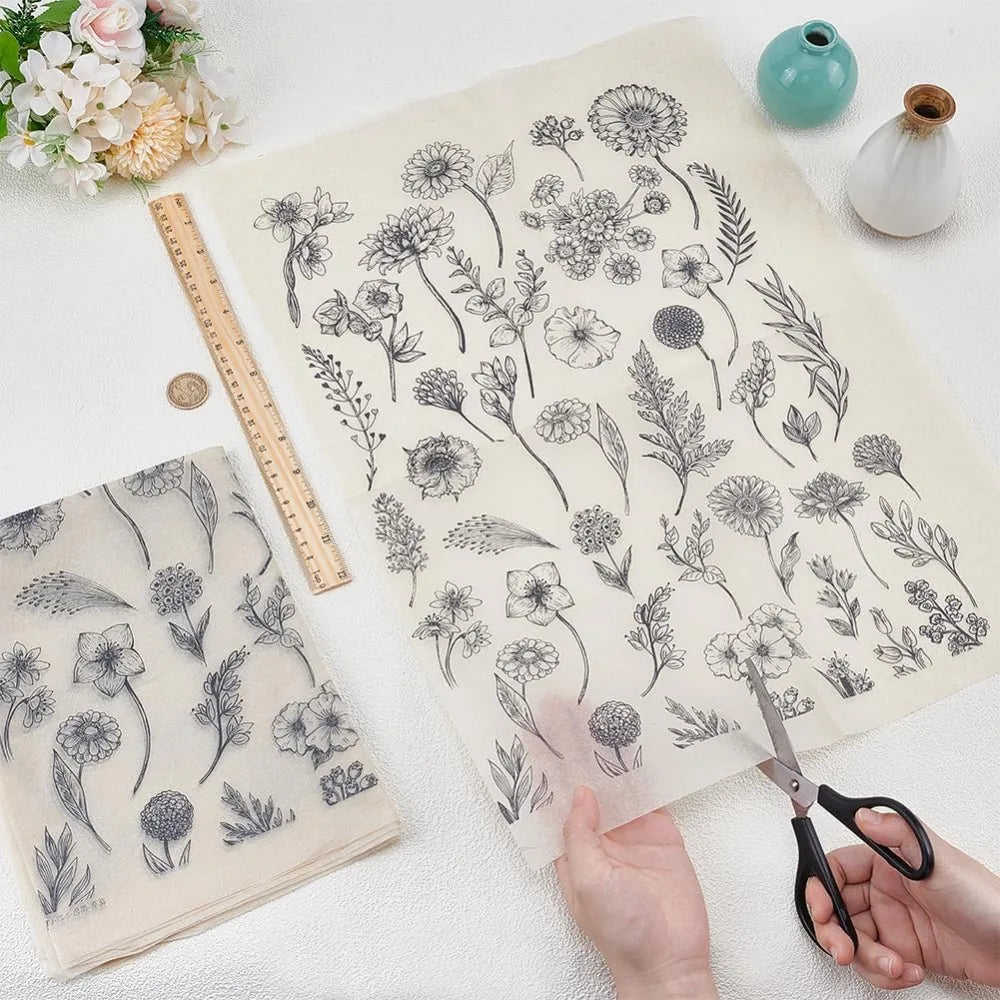 Sunflower Ceramic Underglaze Transfer Decals – 4 Sheets