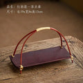 Bamboo Tea Snack Serving Tray with Handle – Handmade