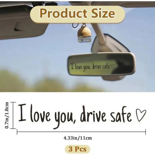 "You Are Beautiful" Mirror Decal Stickers 3-Pack | PVC Car