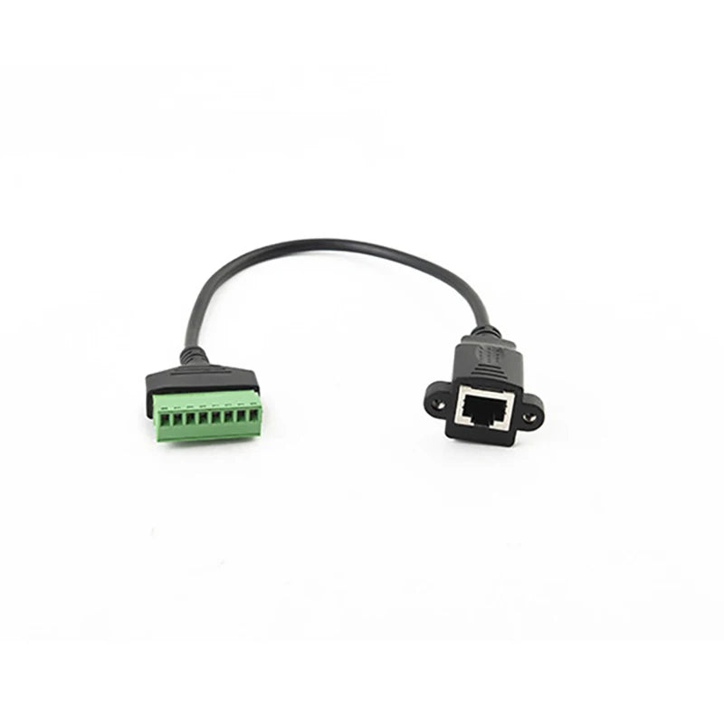 RJ45 Ethernet Female Adapter Cable – No-Solder Pure Copper LAN