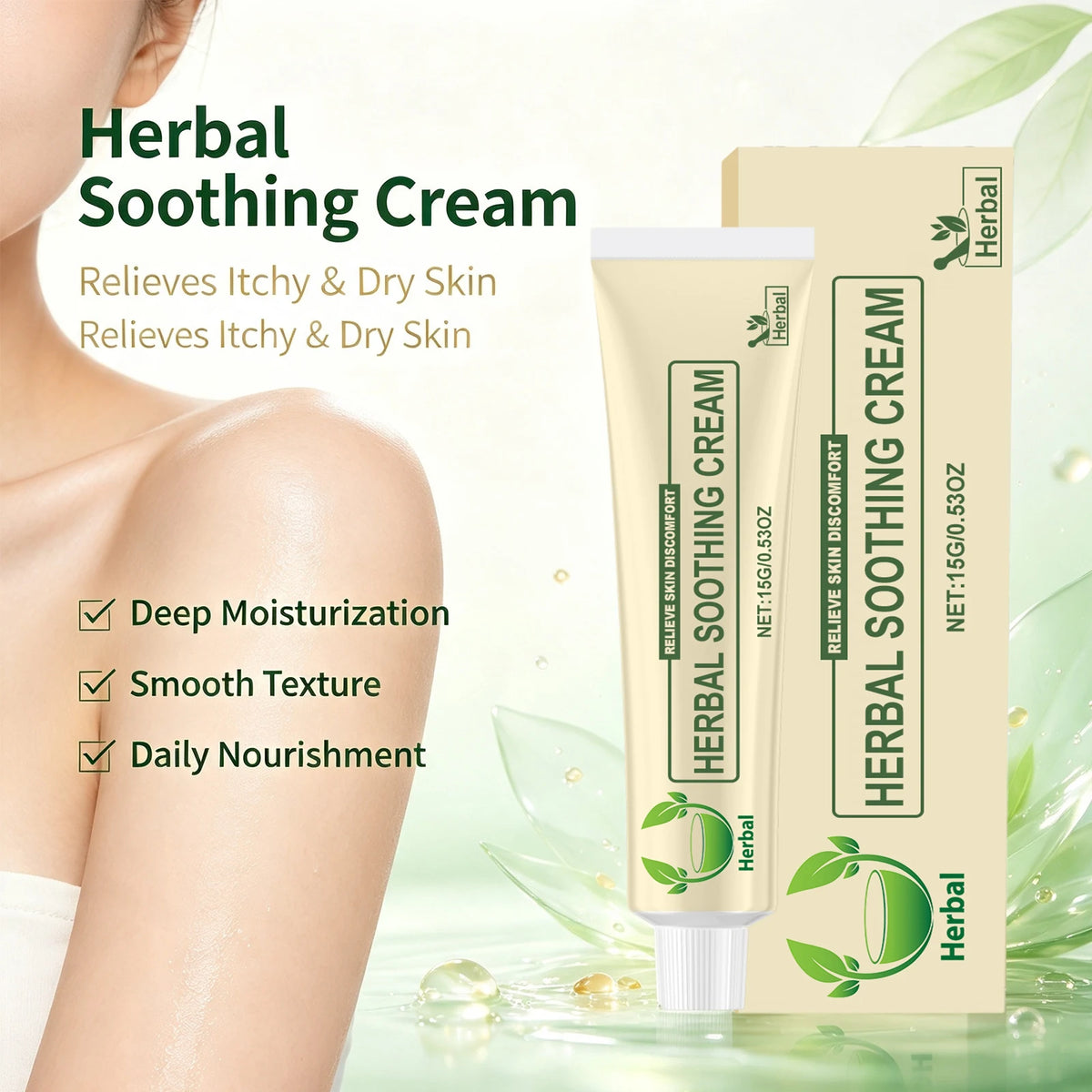 Herbal Soothing Cream – Hydrating Body & Face Moisturizer